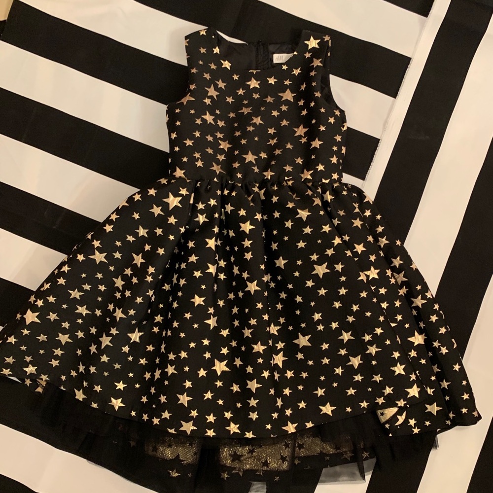 Gold star dress